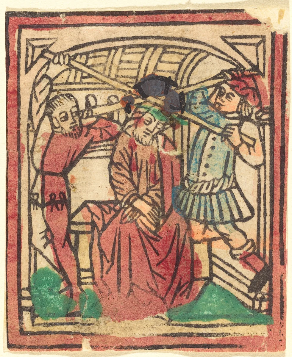 The Crowning with Thorns by German 15th Century, print, 1440