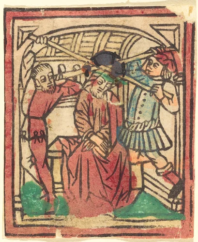 The Crowning with Thorns by German 15th Century, print, 1440