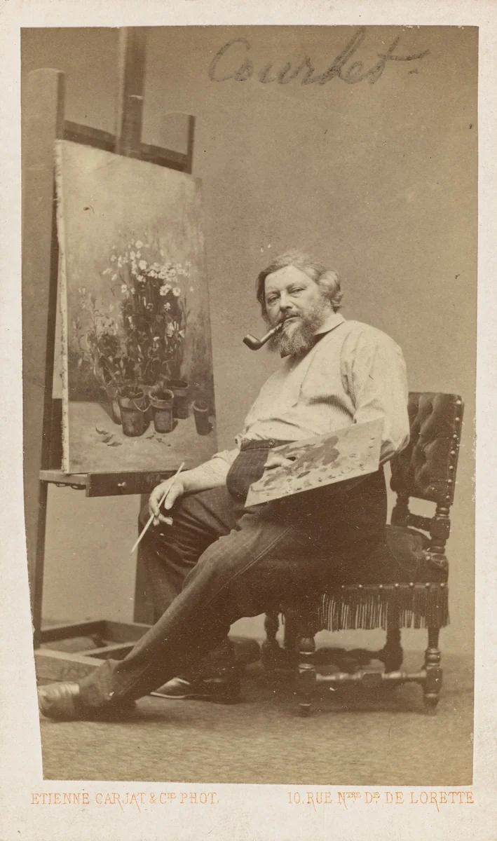 Gustave Courbet by Étienne Carjat, photograph, 1860-1869