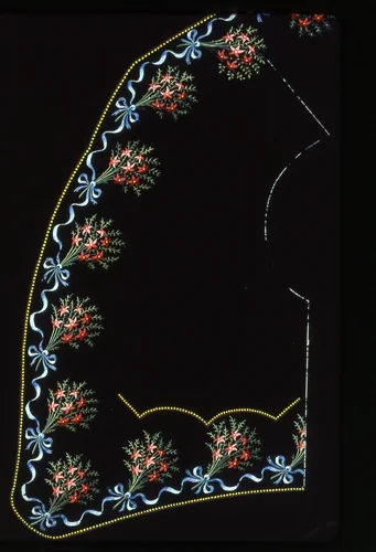 Waistcoat Design by England or France, textile, 1830-1849