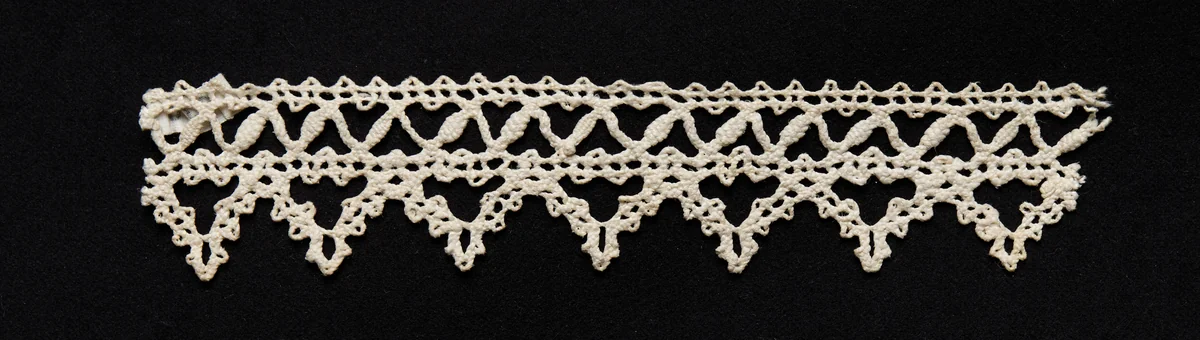 Bobbin Lace (Needlepoint Design) Edging of Points by Unknown, textile, 1550-1599