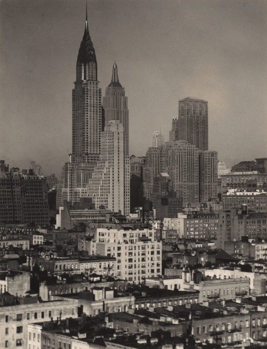 New York from 405 East 54th Street by Alfred Stieglitz, photograph, 1936-1937