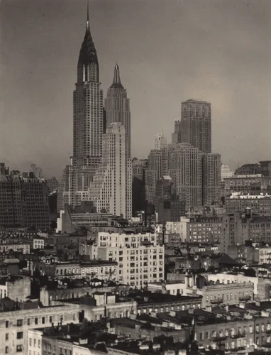 New York from 405 East 54th Street by Alfred Stieglitz, photograph, 1936-1937