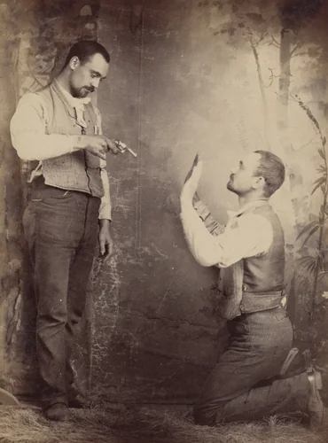 Untitled (The Canvas Car, operated by Vandyke Bros & Onderkirk) by Unidentified Photographer, photograph, 1900