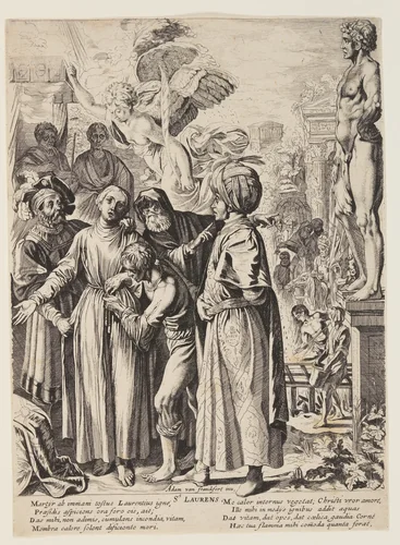 The Martyrdom of St. Lawrence by Pieter Claesz. Soutman, print, 1616-1650