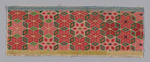 Panel by Han-Chinese, textile, 1875-1900