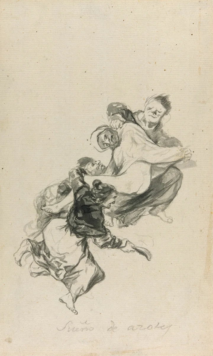 Dream of Flogging by Francisco José de Goya, drawing, 1801-1803