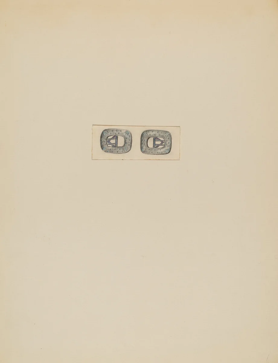 Men's Stock Buckles by Charles Criswell, index of american design, 1936