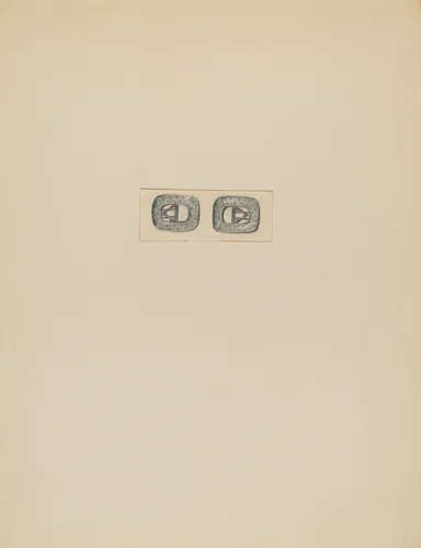 Men's Stock Buckles by Charles Criswell, index of american design, 1936
