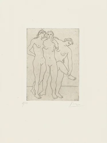 The Three Bathers III (Les Trois baigneuses III) by Pablo Picasso, print, 1923