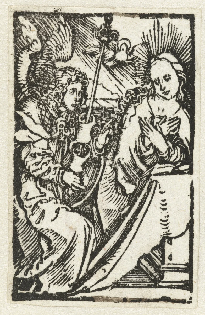 Annunciatie by Unknown, print, 1503