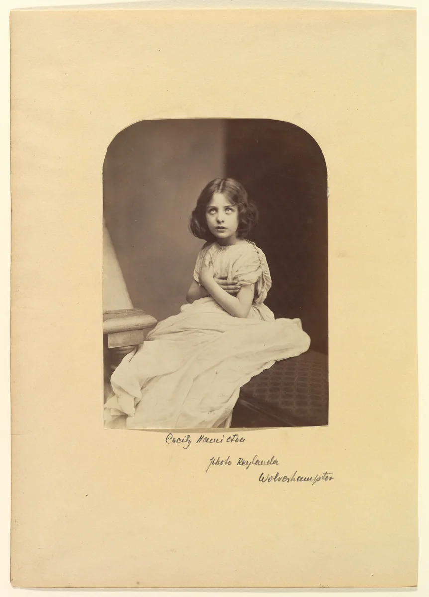 Cecily Hamilton by Oscar Gustav Rejlander, photograph, 1863-1867