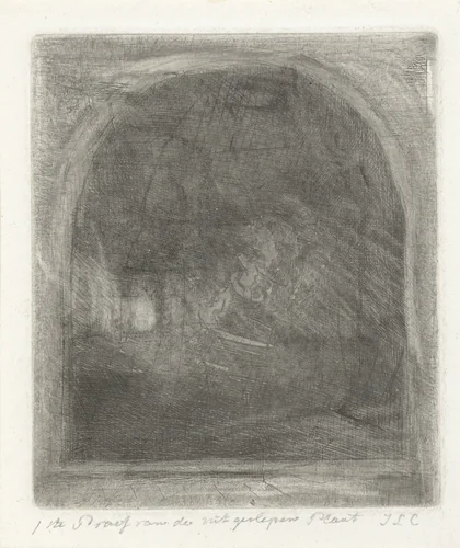 Geleerde in zijn studie by Jacobus Ludovicus Cornet, print, 1825-1882