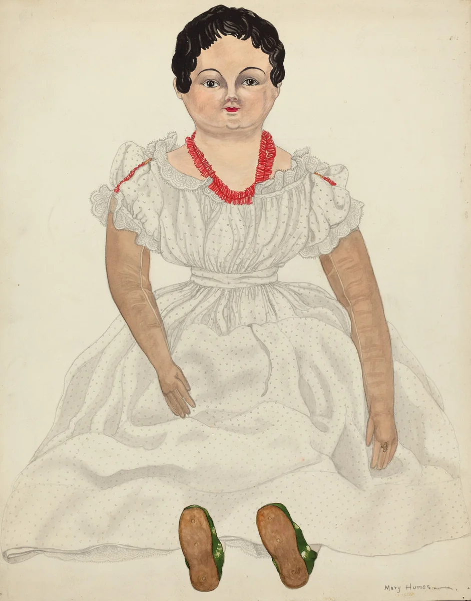 Doll: "Mary Scotia" by Mary E. Humes, index of american design, 1935-1942