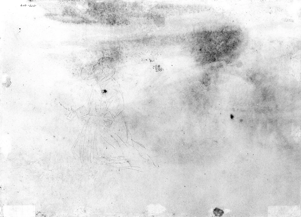 Study for "The Agony in the Garden" by Robert Walter Weir, artwork, 1803-1889