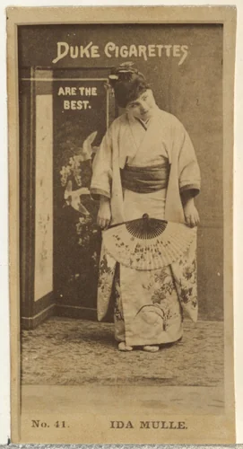 Card Number 41, Ida Mulle, from the Actors and Actresses series (N145-6) issued by Duke Sons & Co. to promote Duke Cigarettes by W. Duke, Sons & Co., photograph, 1880-1889