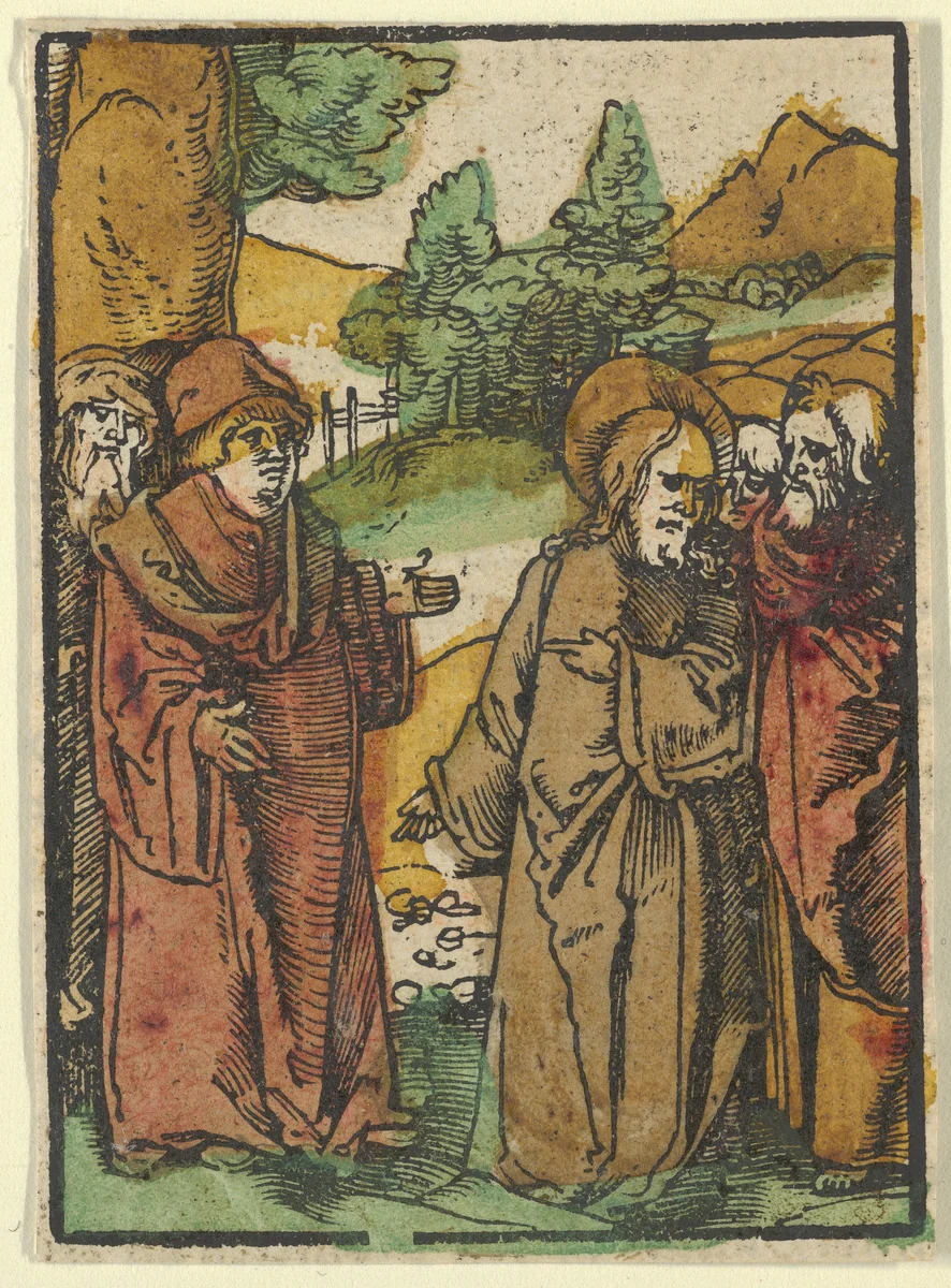 Christ Warning the Disciples of False Prophets, from Das Plenarium by Hans Schäufelein, print, 1517