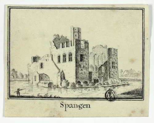 Spangen by Abraham Rademaker, drawing, 1733-1800
