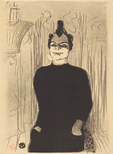 At La Gaiete Rochechouart: Nicolle (A La Gaieté Rochechouart: Nicolle) by Henri de Toulouse-Lautrec, print, 1893