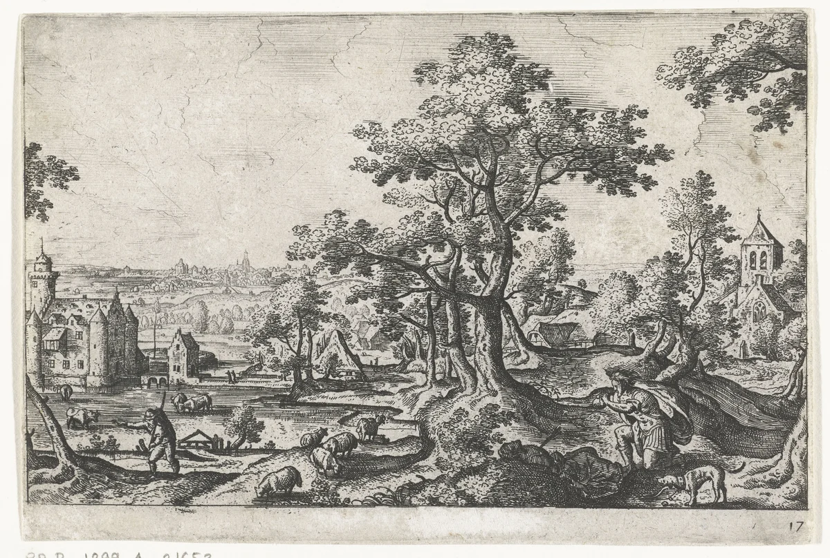 Apollo doodt Coronis by anonymous, print, 1550-1650