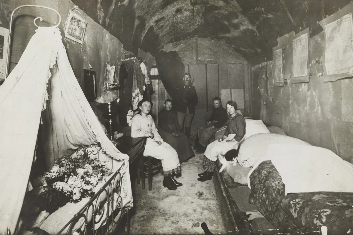 "During the Bombardment" by Medem Photo Service, photograph, 1916