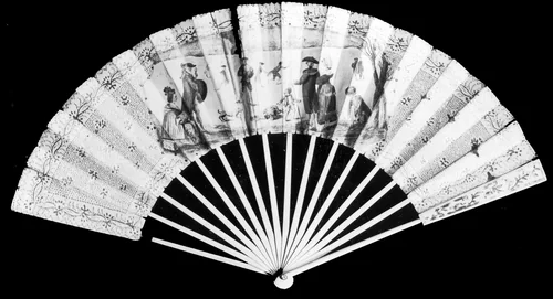 Fan by France, textile, 1775-1800