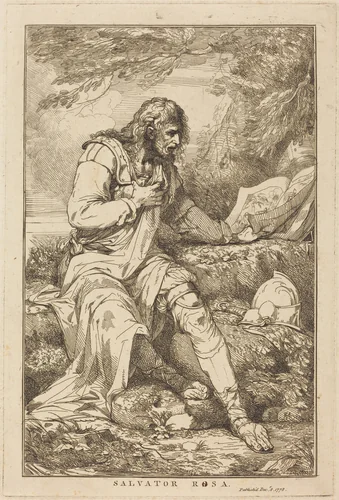 Salvator Rosa by John Hamilton Mortimer, print, 1778