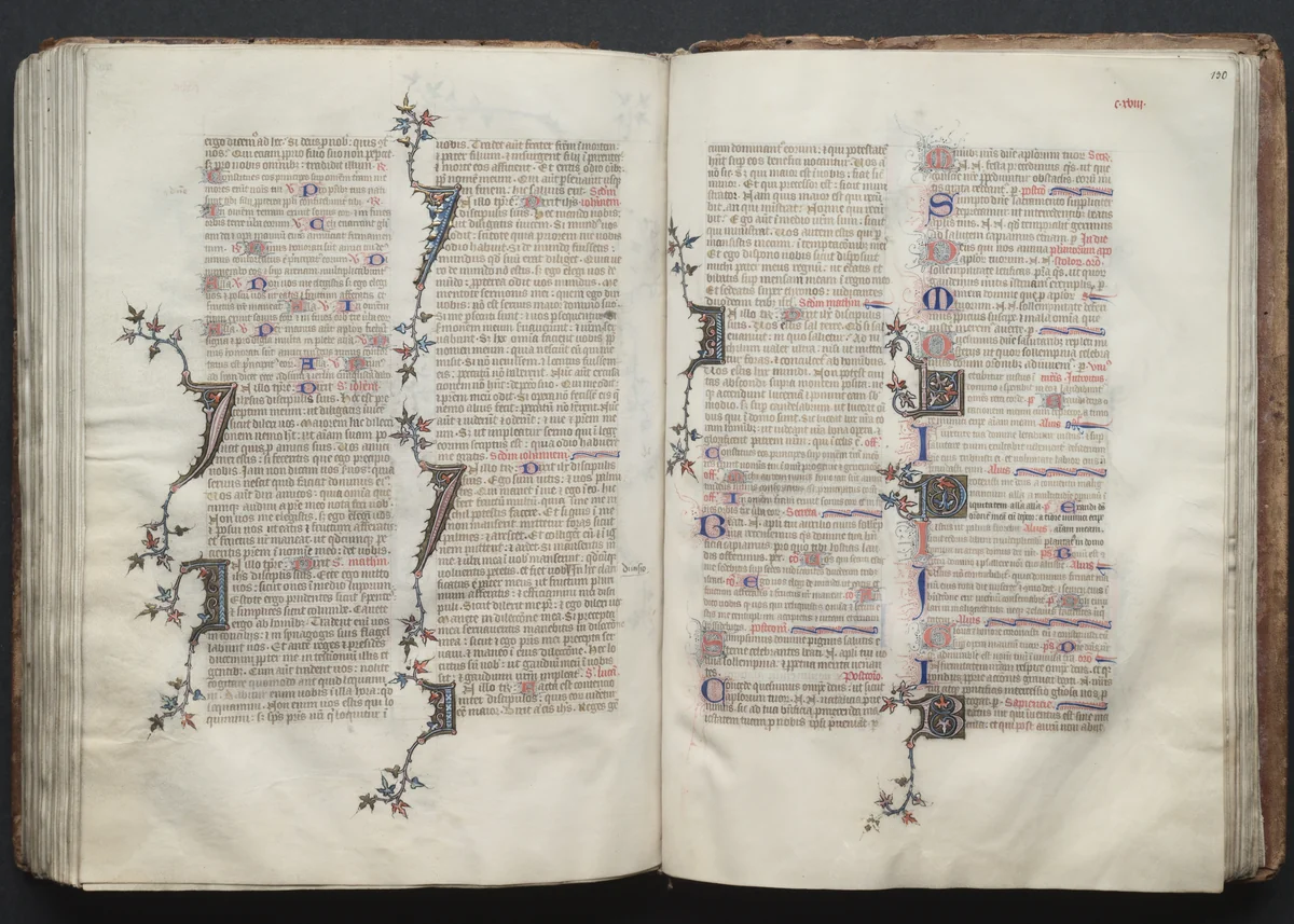 The Gotha Missal: Fol. 130r, Text by Master of the Boqueteaux, book, 1370-1380