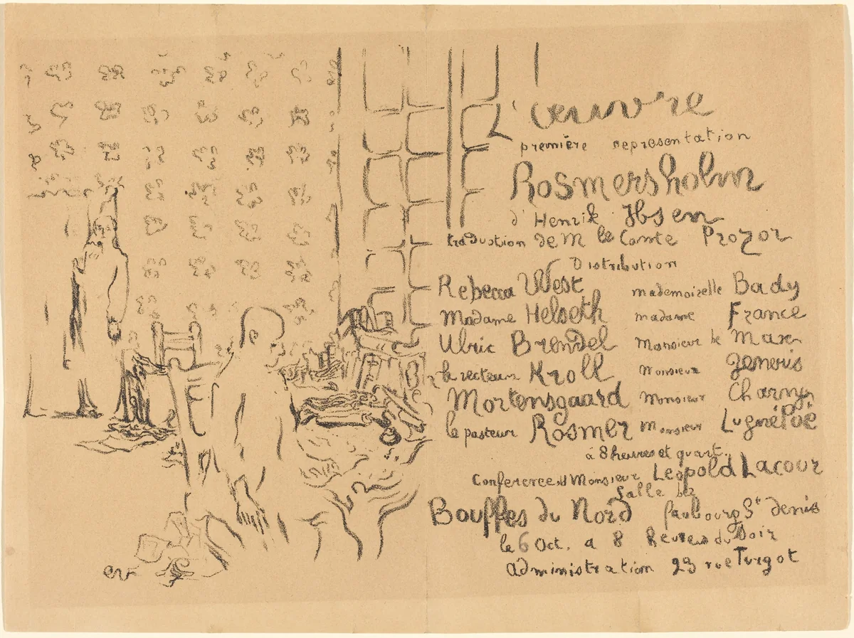 Rosmersholm by Edouard Vuillard, print, 1893