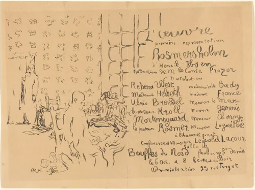 Rosmersholm by Edouard Vuillard, print, 1893