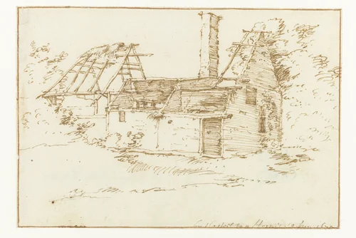 Kasteel Horn by Constantijn Huygens, drawing, 1675