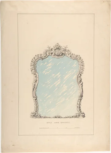 Pier Glass by Robert William Hume, drawing, 1850-1904