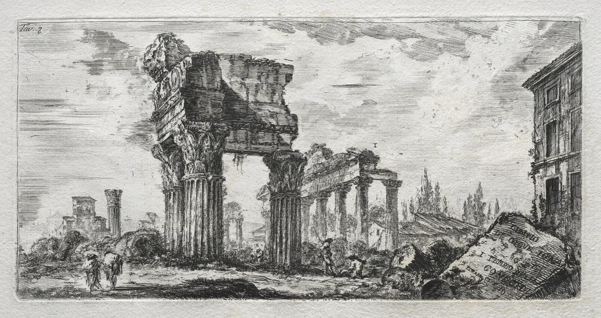 Tempio di Giove Tonante by Giovanni Battista Piranesi, print, 1743-1753