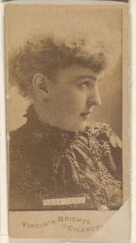 Daisy Dorr, from the Actors and Actresses series (N45, Type 1) for Virginia Brights Cigarettes by Allen & Ginter, photograph, 1885-1891