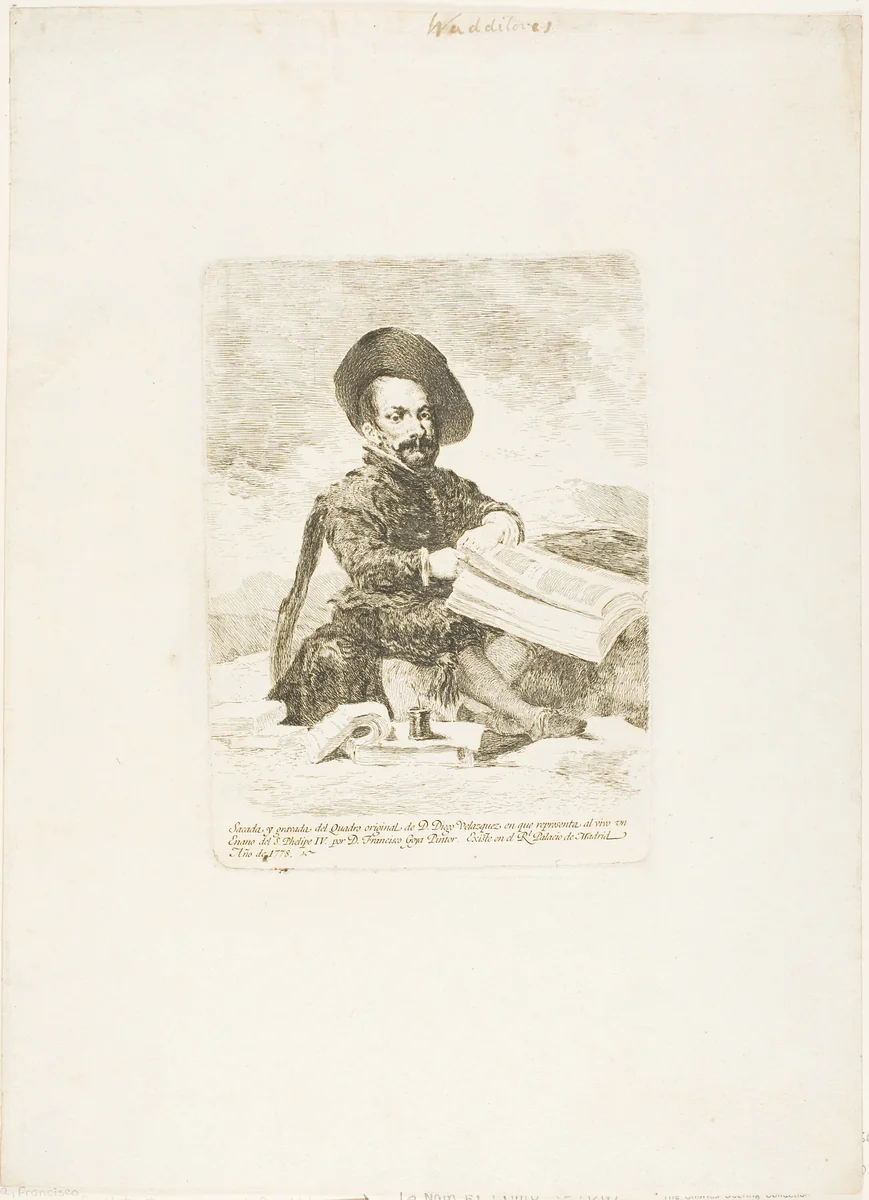 A Dwarf by Francisco José de Goya y Lucientes, print, 1778