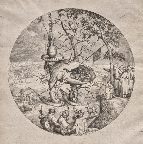 The Tree Man by Hieronymous Bosch, print, 1555-1605
