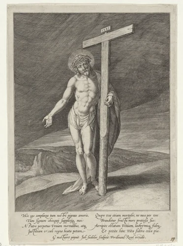 Christus als Man van Smarten by Unknown, print, 1560-1600