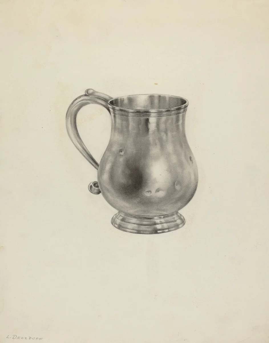 Silver Mug by Leo Drozdoff, index of american design, 1938