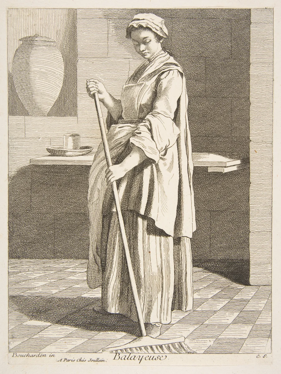 Sweeper by Anne Claude Philippe de Tubières, print, 1746
