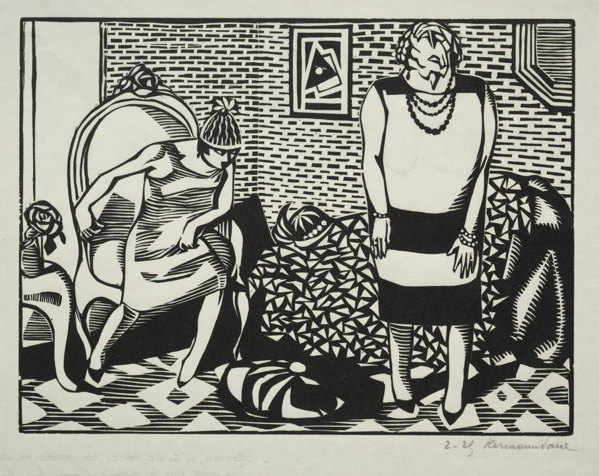 Mama, si tu ne peux pas garder de souliers ce n'est pas la peine d'avoir fait fortune by Hermann Paul, print, 1900-1925