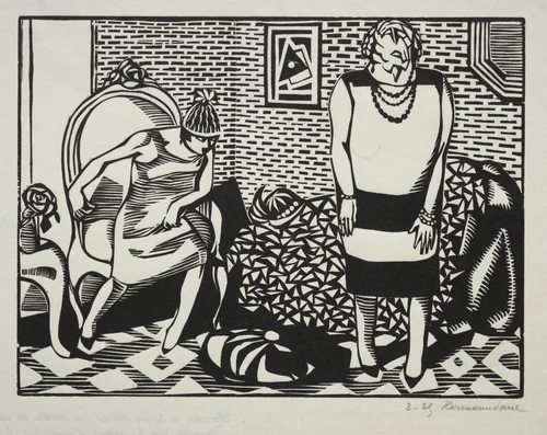 Mama, si tu ne peux pas garder de souliers ce n'est pas la peine d'avoir fait fortune by Hermann Paul, print, 1900-1925