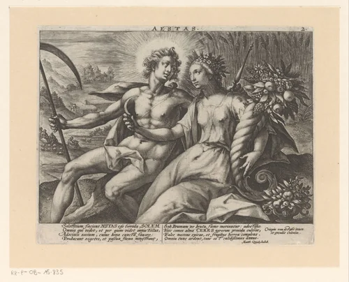 Zomer by Crispijn van de Passe, print, 1604