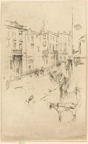 Alderney Street by James McNeill Whistler, print, 1880-1881