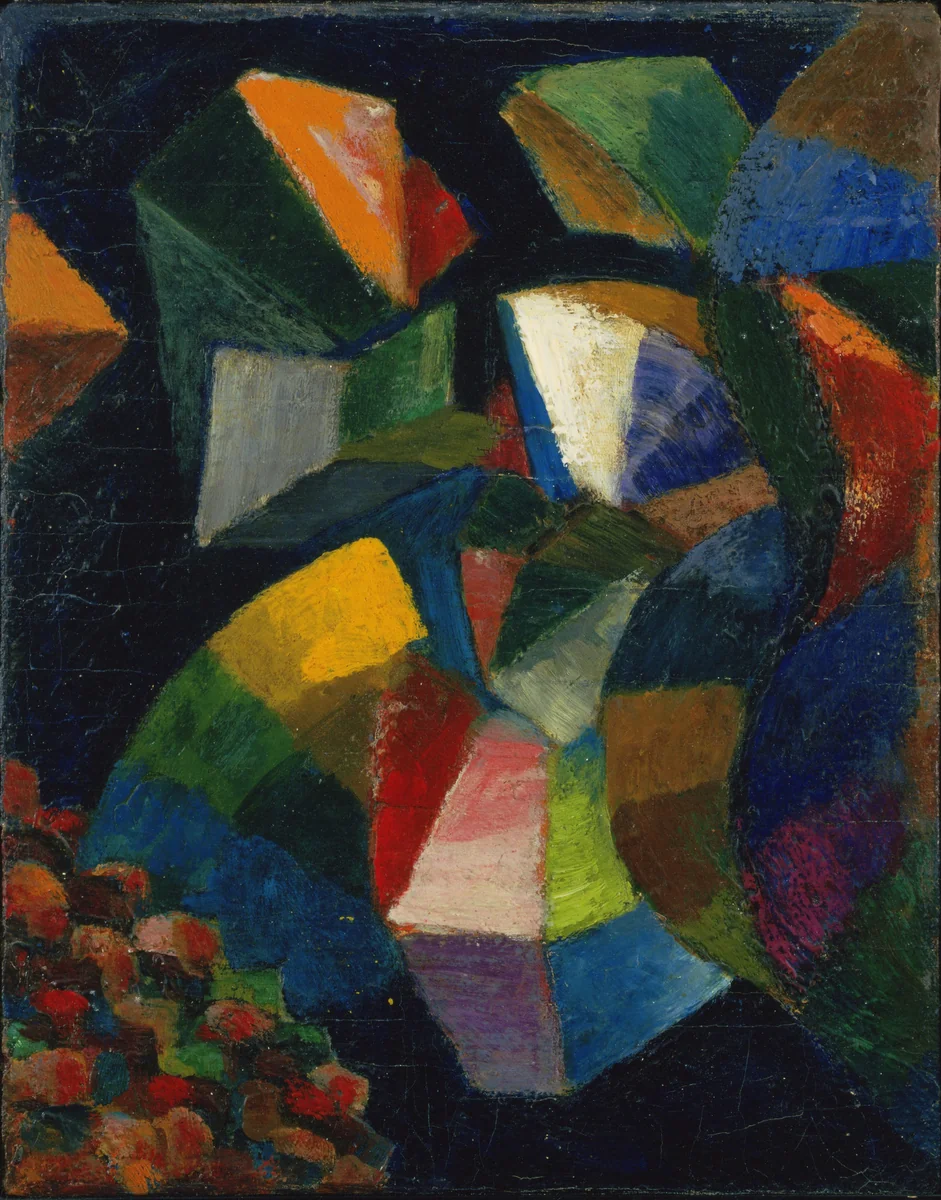 Color Form Synchromy (Eidos) by Morgan Russell, painting, 1922