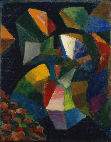 Color Form Synchromy (Eidos) by Morgan Russell, painting, 1922