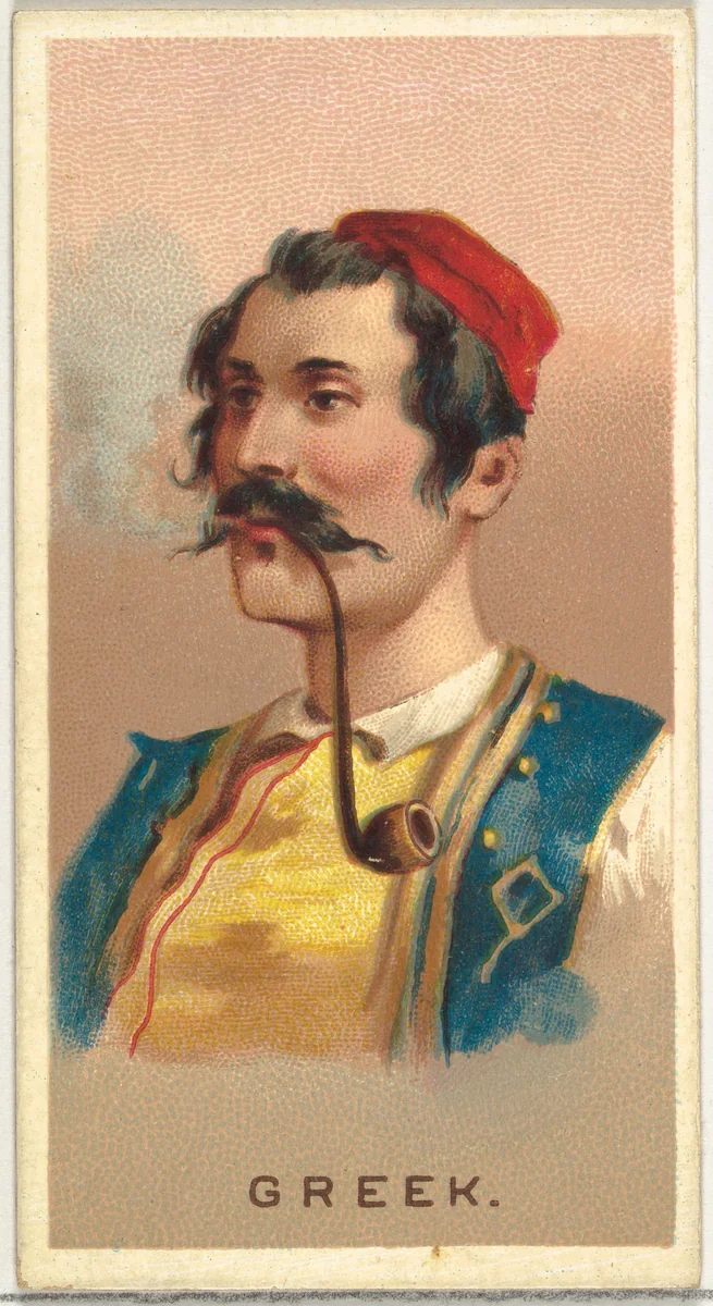 Greek, from World's Smokers series (N33) for Allen & Ginter Cigarettes by Allen & Ginter, print, 1888