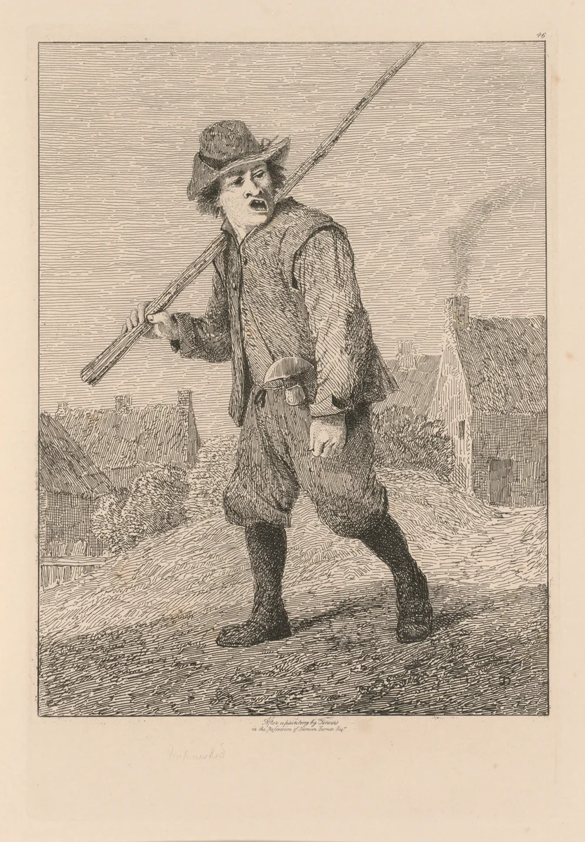 Liber Studiorum: Plate 46, Sketch after Teniers by John Sell Cotman, book, 1838