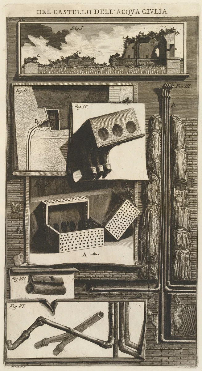 Lapides Capitolini; Antichità di Cora; Le Rovine del Castello dell'Acqua Giulia by Giovanni Battista Piranesi, volume, 1761
