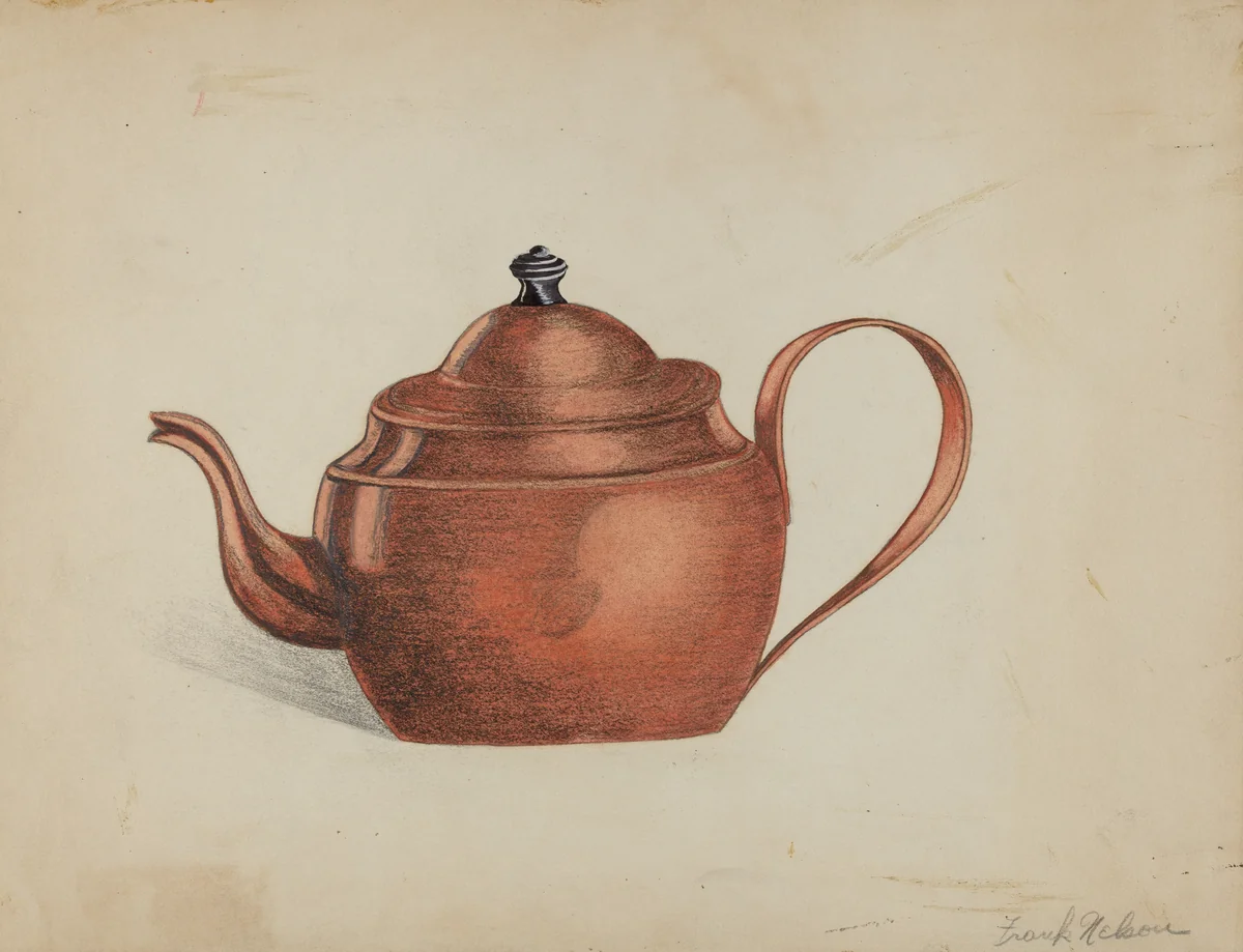 Tea Kettle by Frank Nelson, index of american design, 1935-1942