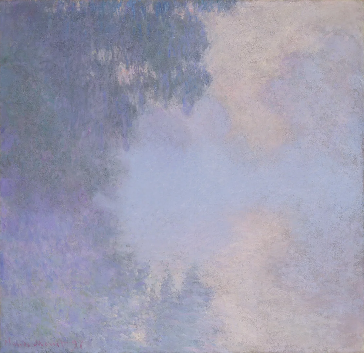 Branch of the Seine near Giverny (Mist) by Claude Monet, painting, 1897